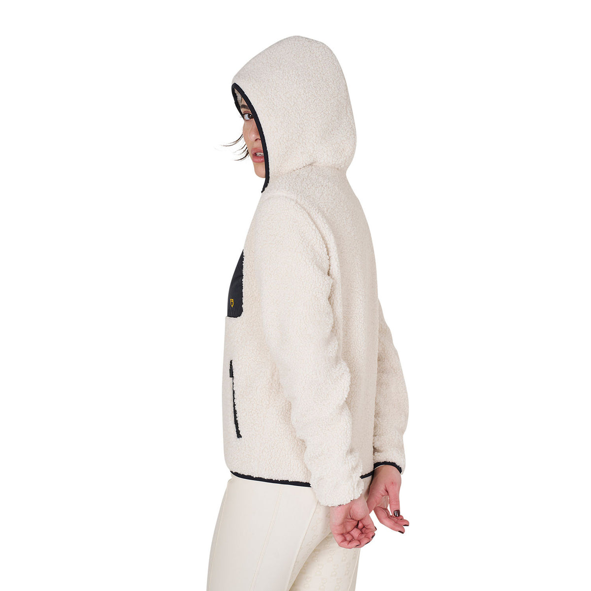 Equestro Women's sweatshirt in fleece with front pocket