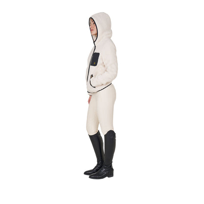 Equestro Women's sweatshirt in fleece with front pocket