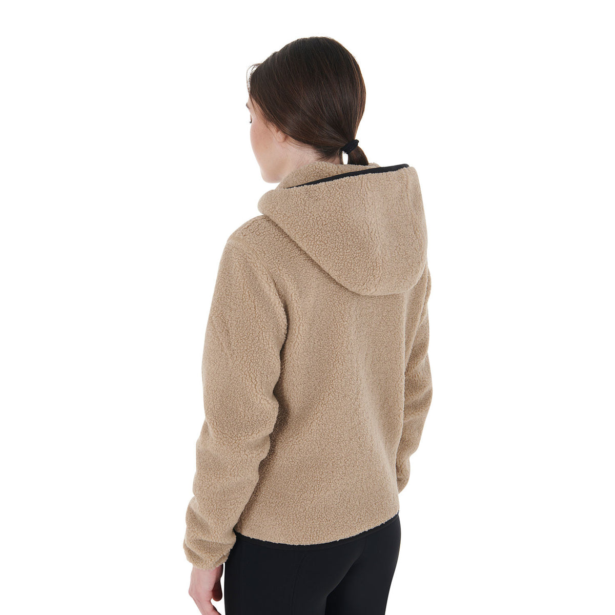 Equestro Women's sweatshirt in fleece with front pocket
