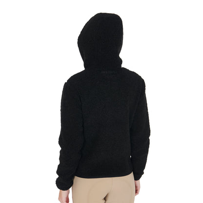 Equestro Women's sweatshirt in fleece with front pocket