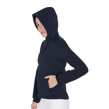Equestro Women's slim fit softshell jacket with concealed pockets