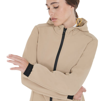 Equestro Women's slim fit softshell jacket with concealed pockets