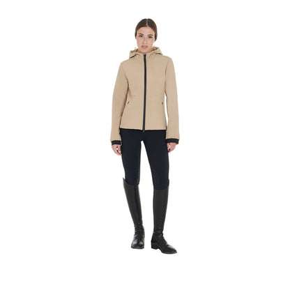 Equestro Women's slim fit softshell jacket with concealed pockets