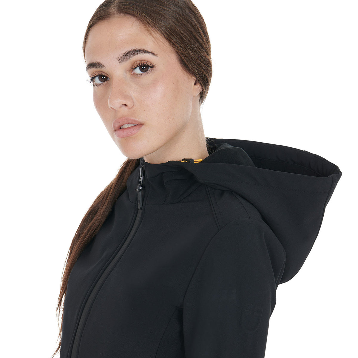 Equestro Women's slim fit softshell jacket with concealed pockets