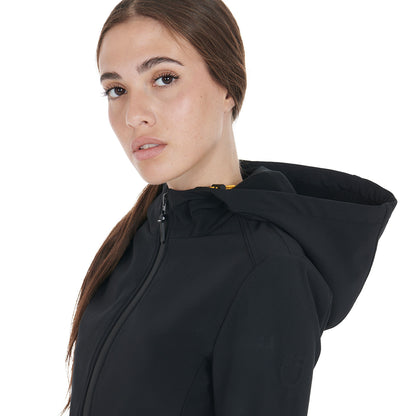 Equestro Women's slim fit softshell jacket with concealed pockets