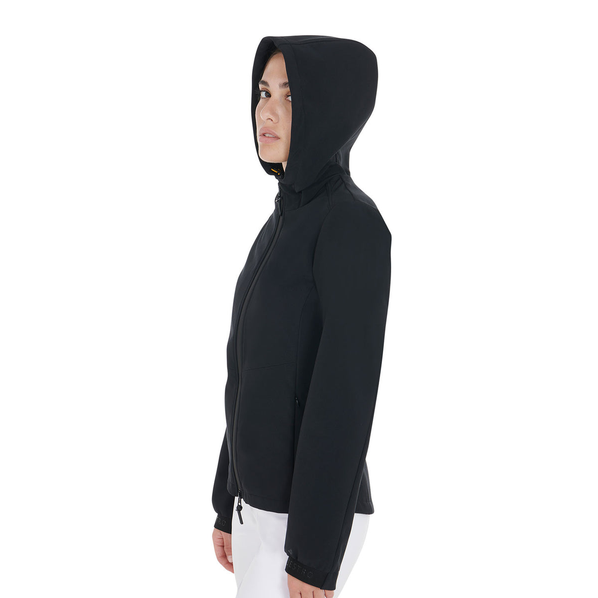 Equestro Women's slim fit softshell jacket with concealed pockets