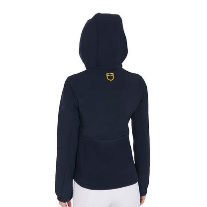 Equestro Women's slim fit softshell jacket with concealed pockets