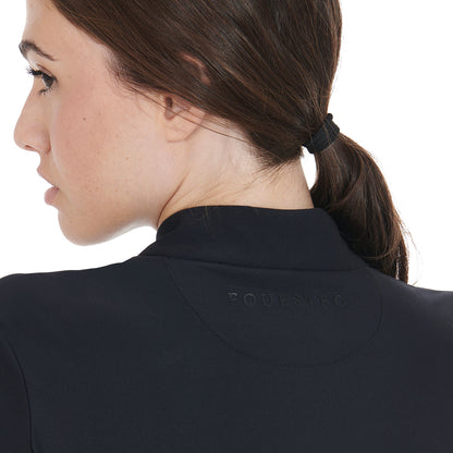 Equestro Women's long-sleeved training technical polo shirt