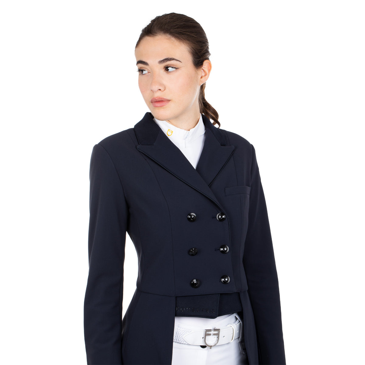 Equestro Women's competition dressage tailcoat in technical fabric