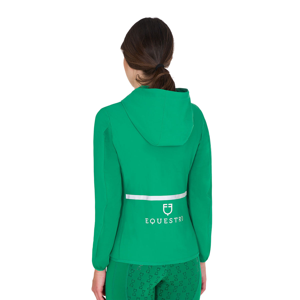 Equestro Women's down jacket in technical blend