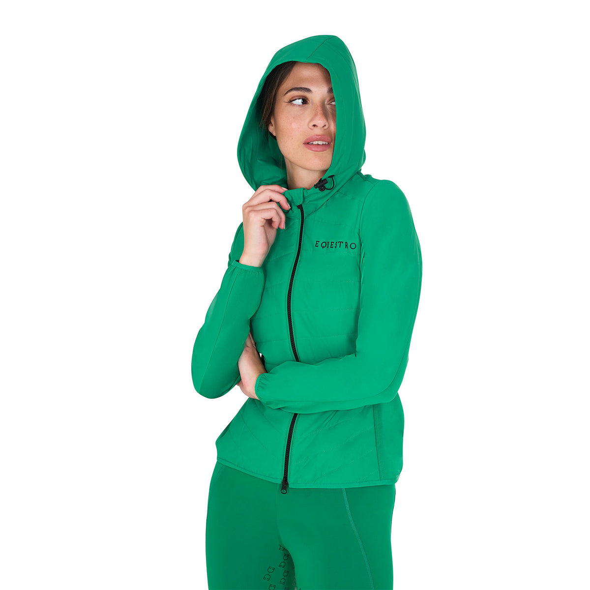 Equestro Women's down jacket in technical blend
