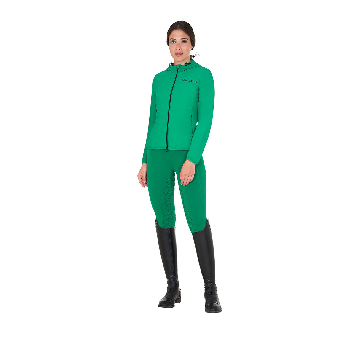 Equestro Women's down jacket in technical blend