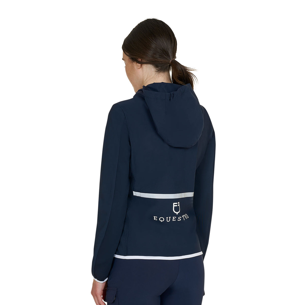 Equestro Women's down jacket in technical blend