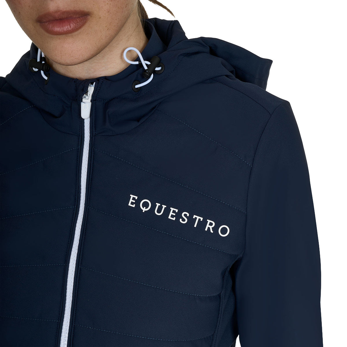 Equestro Women's down jacket in technical blend