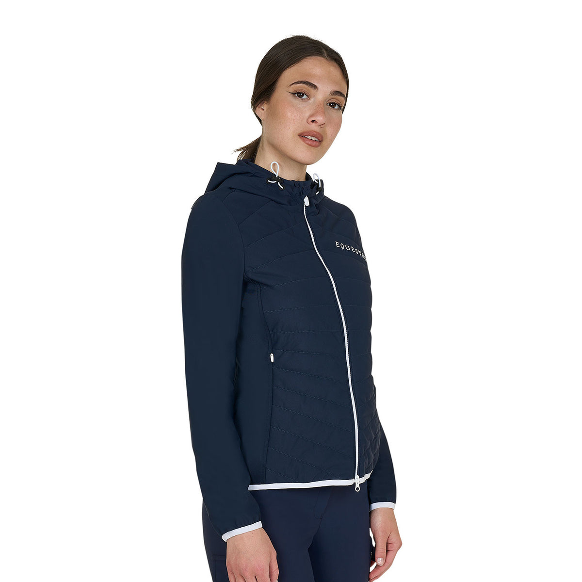 Equestro Women's down jacket in technical blend