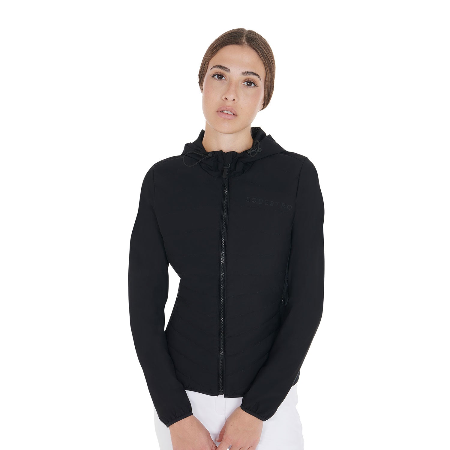 Equestro Women's down jacket in technical blend
