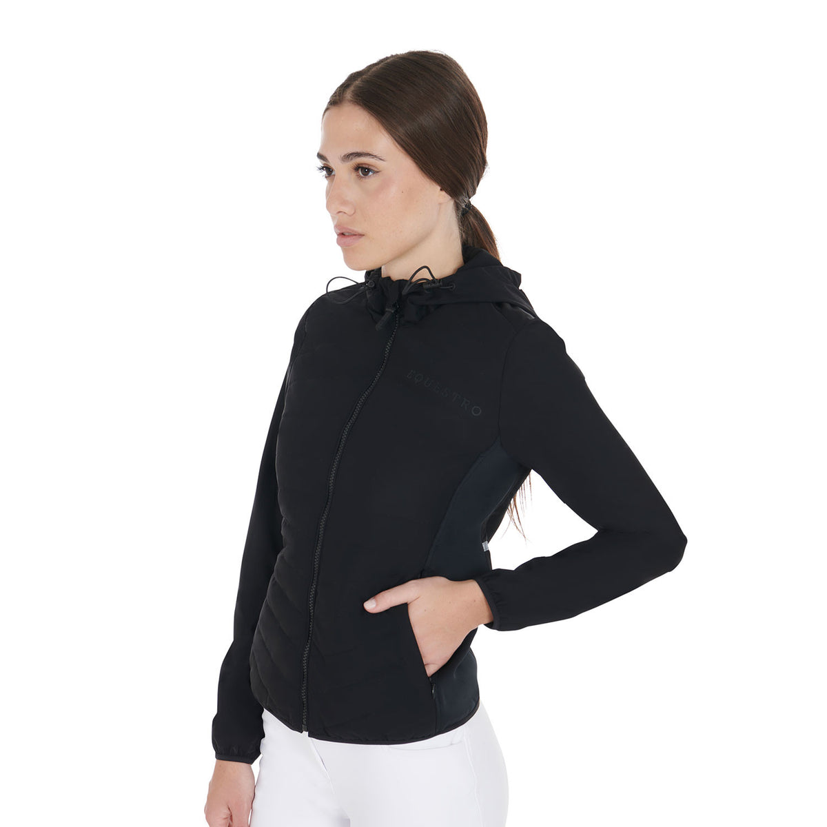 Equestro Women's down jacket in technical blend