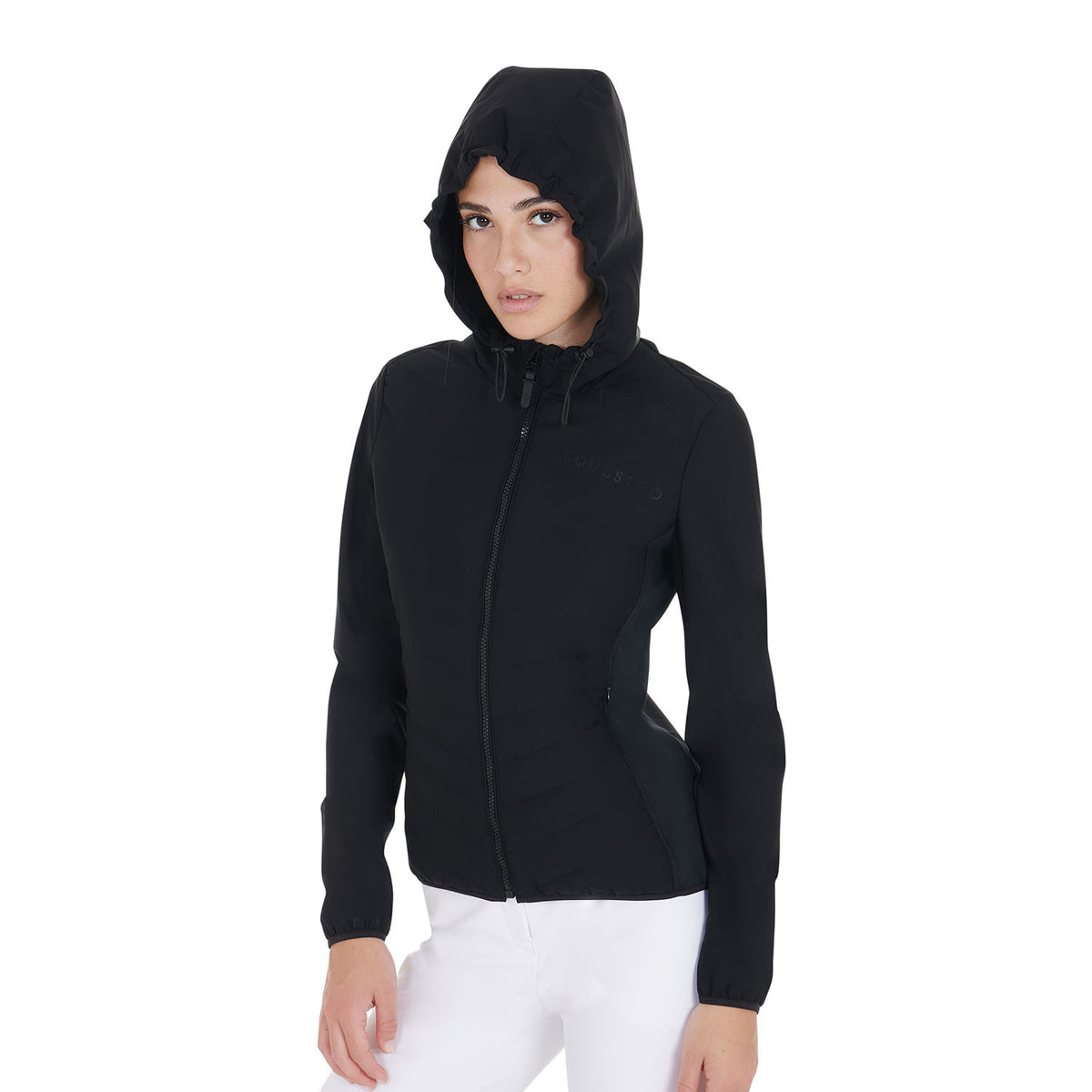 Equestro Women's down jacket in technical blend
