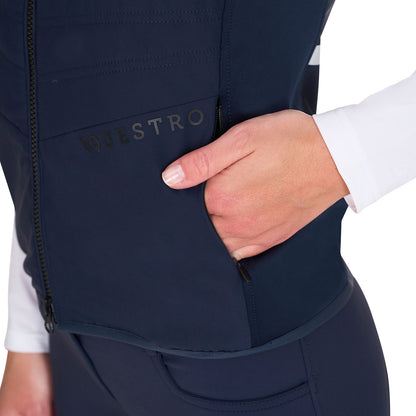 Equestro Women's slim fit vest in technical fabric