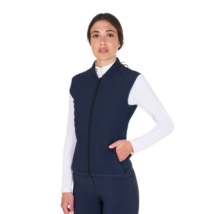 Equestro Women's slim fit vest in technical fabric