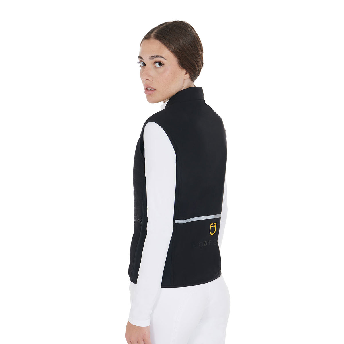 Equestro Women's slim fit vest in technical fabric