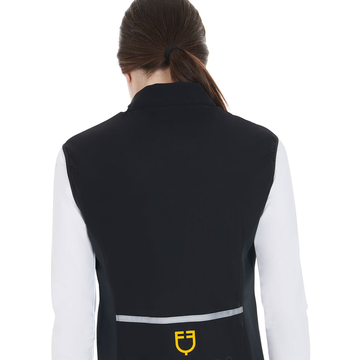 Equestro Women's slim fit vest in technical fabric