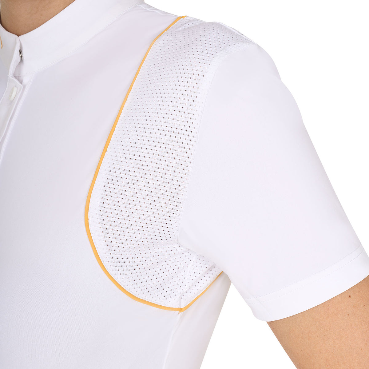 Equestro Women's slim fit competition polo shirt with buttons