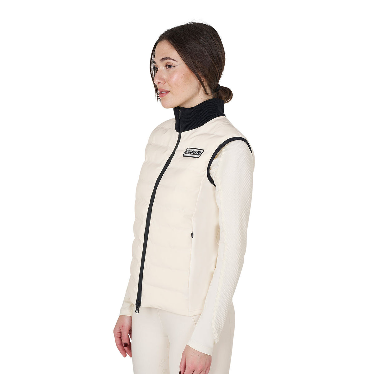 Equestro Women's zippered vest technical blend