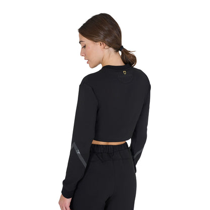 Equestro Women's cropped crewneck sweatshirt