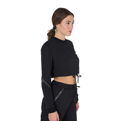 Equestro Women's cropped crewneck sweatshirt