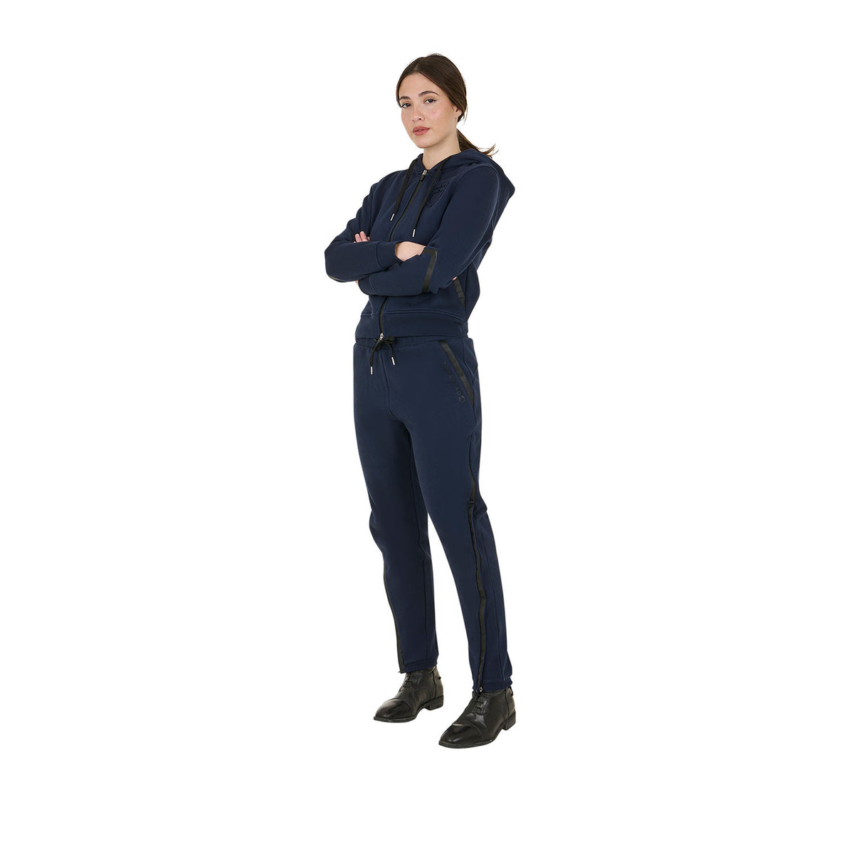 Equestro Women's tear-away pants full side zipper