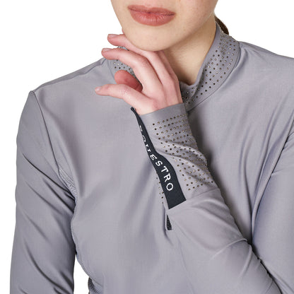 Equestro Women's tecnical training polo shirt rhinestones