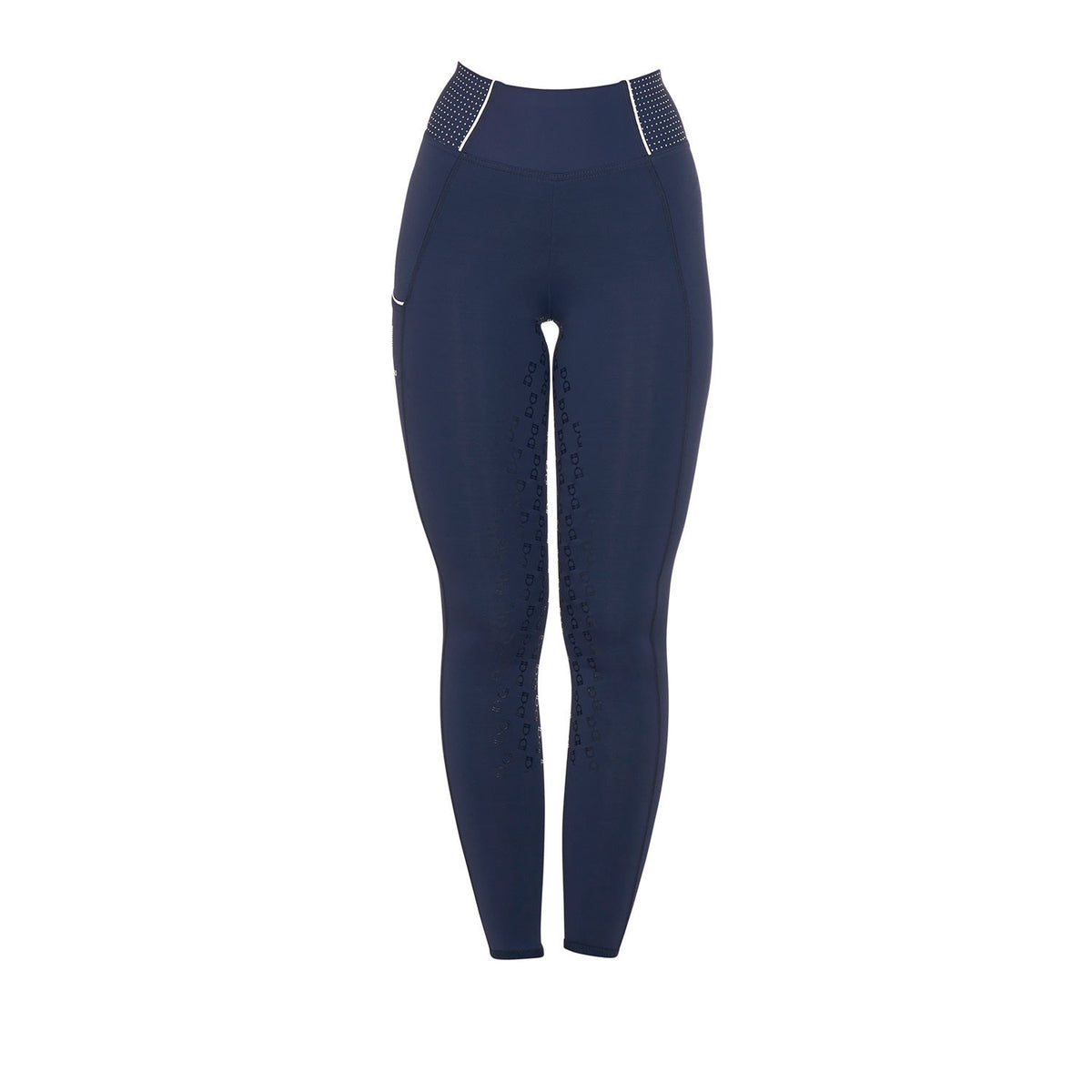 Equestro Women's slim fit leggings rhinestones