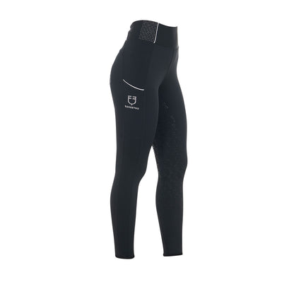 Equestro Women's slim fit leggings rhinestones