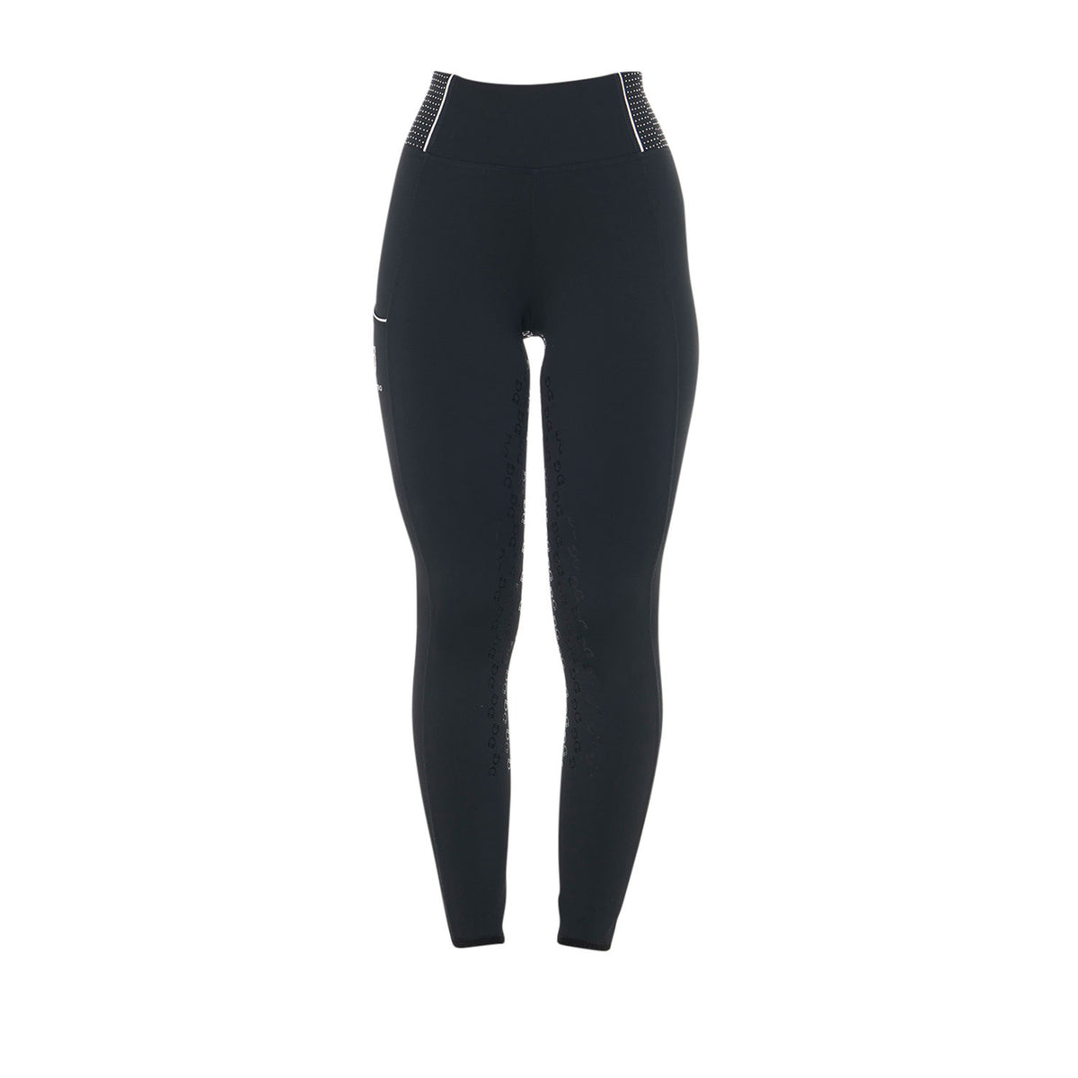 Equestro Women's slim fit leggings rhinestones