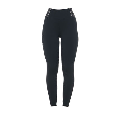 Equestro Women's slim fit leggings rhinestones