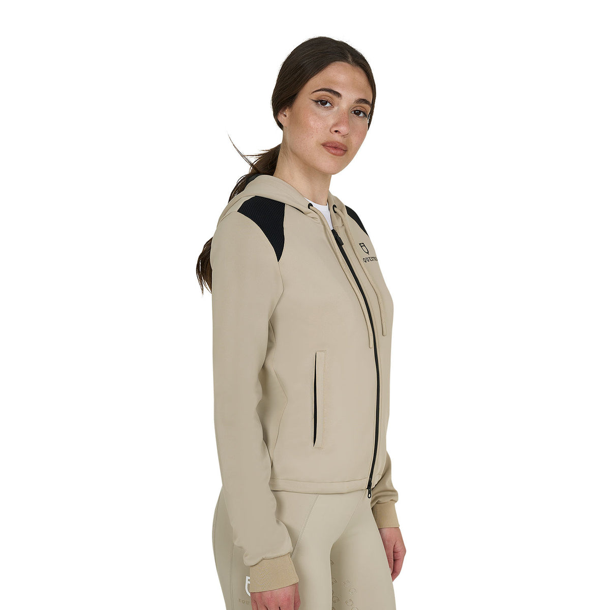 Equestro Women's cropped hoodie
