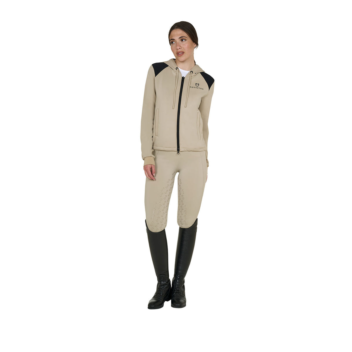 Equestro Women's cropped hoodie