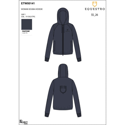 Equestro Women's cropped hoodie