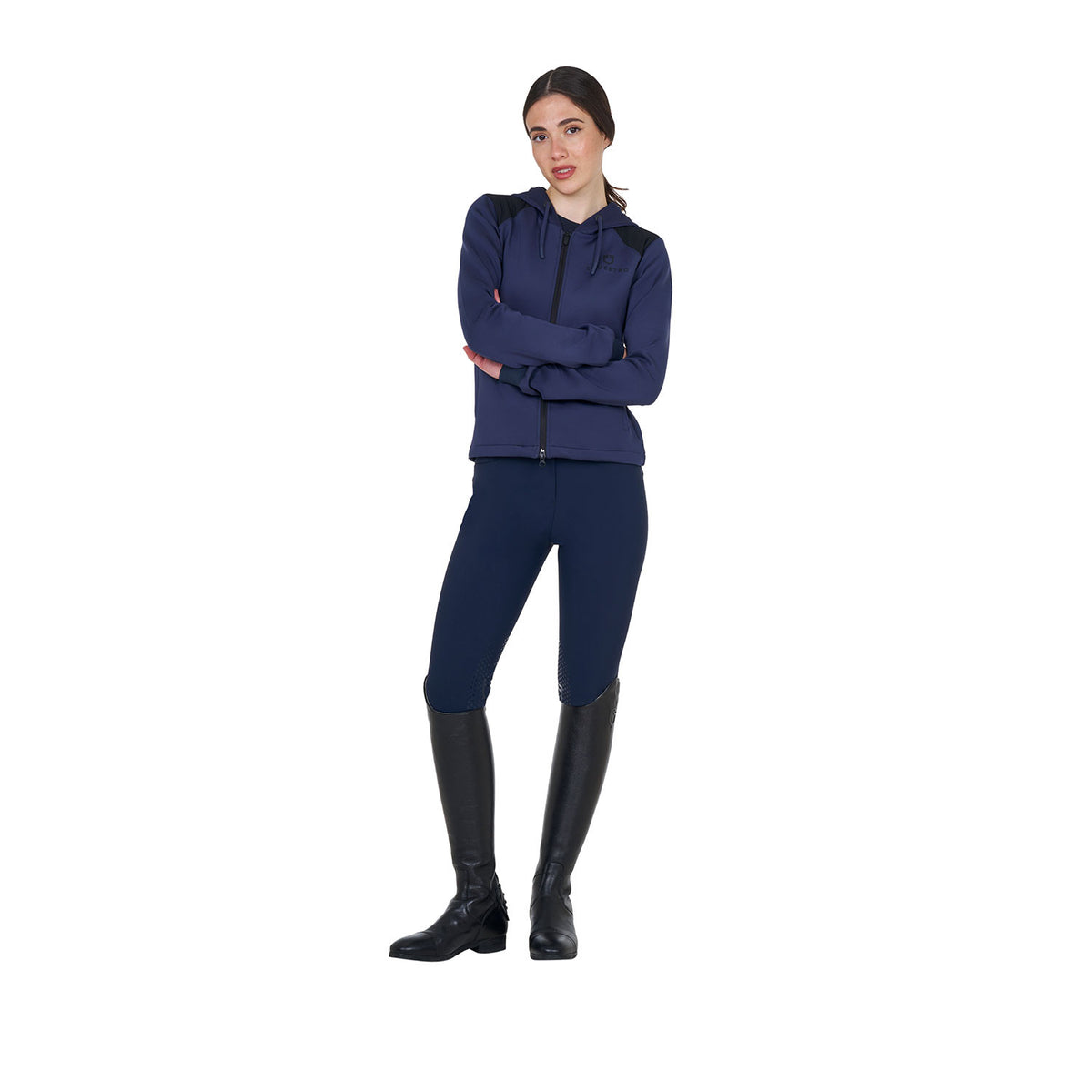 Equestro Women's cropped hoodie