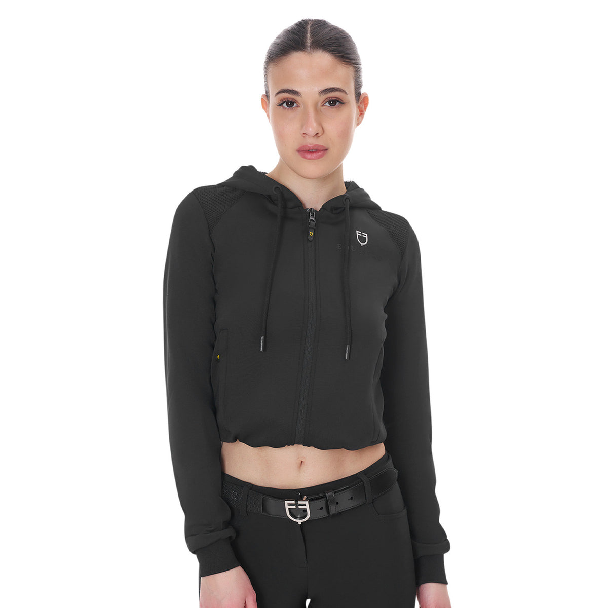 Equestro Women's cropped hoodie