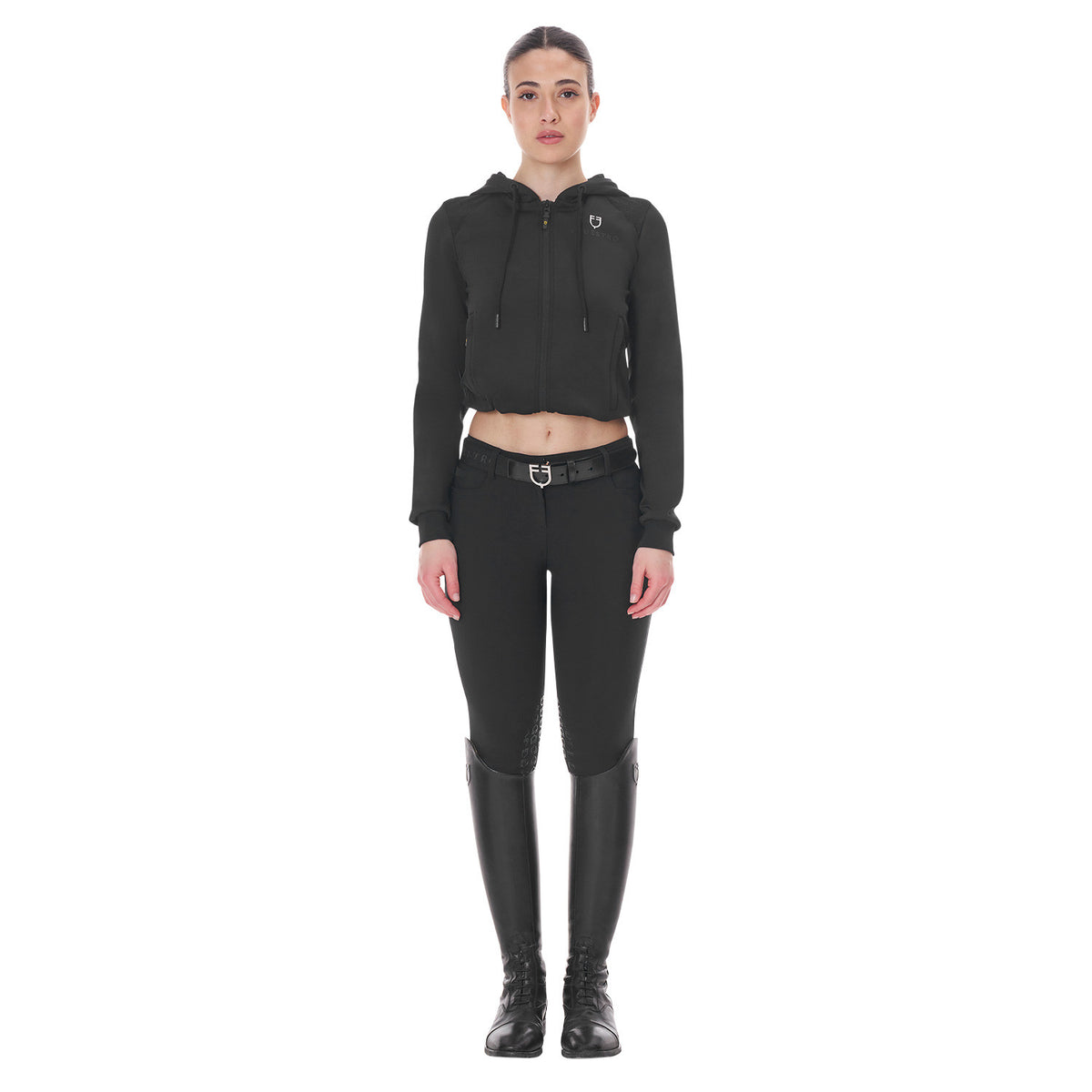 Equestro Women's cropped hoodie