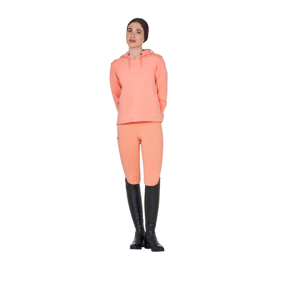 Equestro Women's cut out hoodie