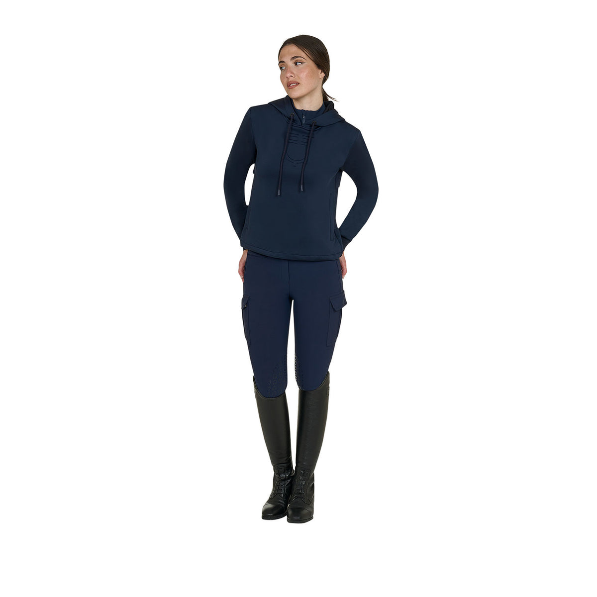 Equestro Women's cut out hoodie