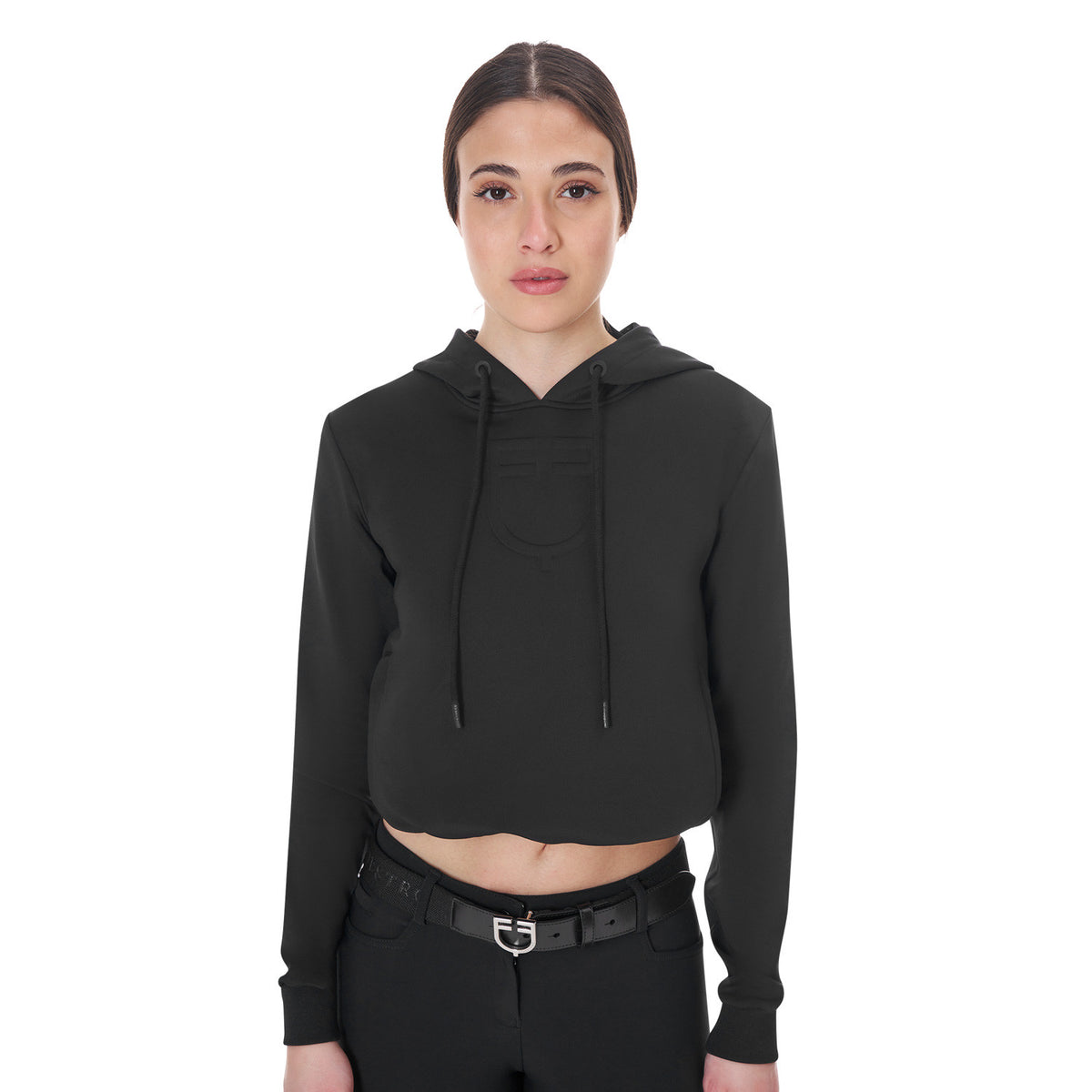 Equestro Women's cut out hoodie