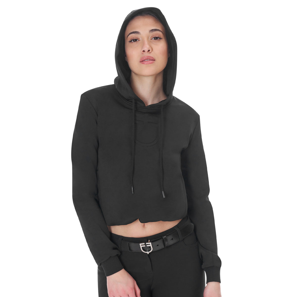 Equestro Women's cut out hoodie