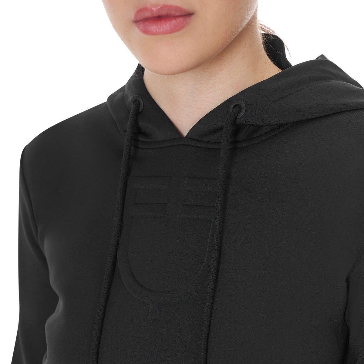 Equestro Women's cut out hoodie