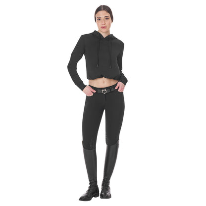 Equestro Women's cut out hoodie