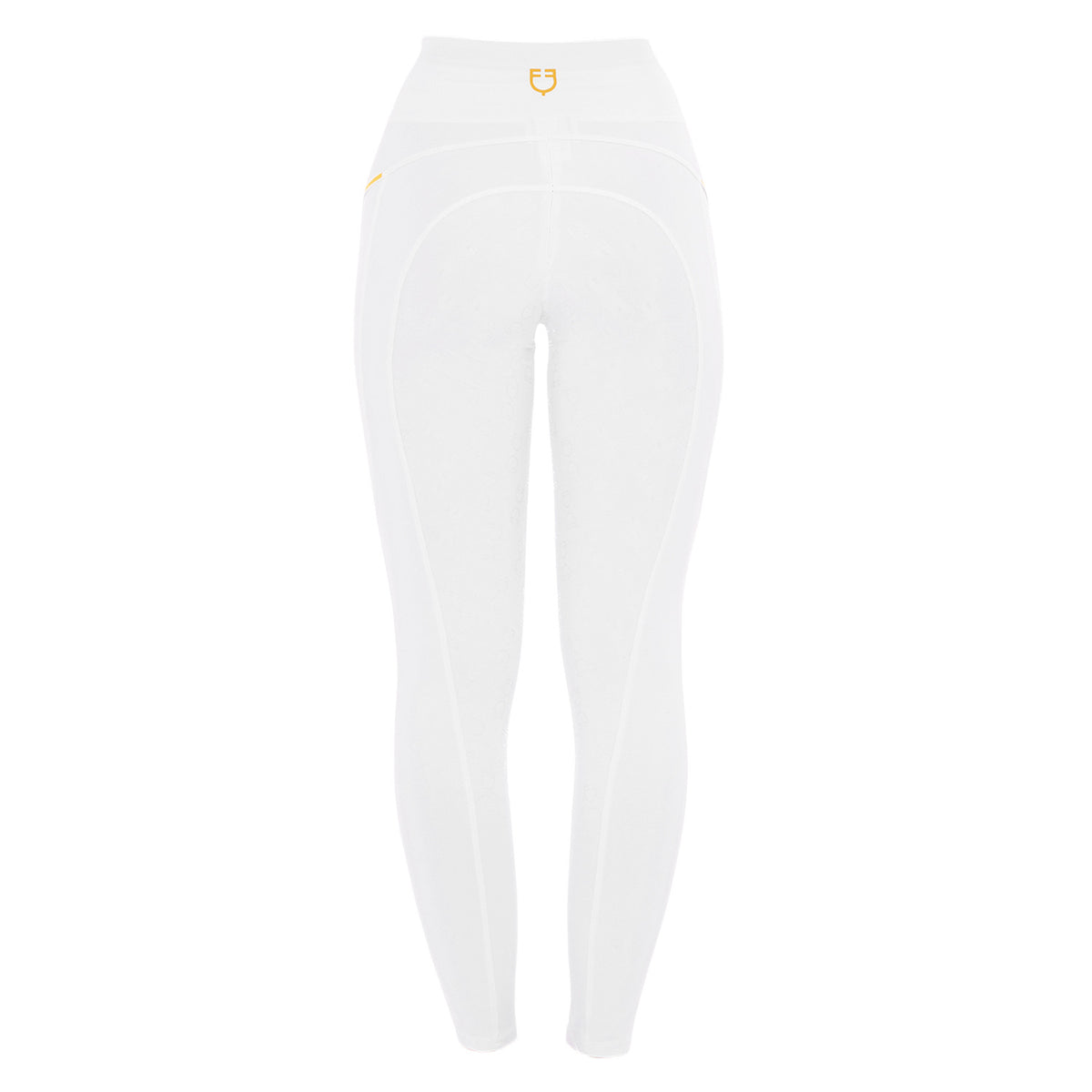 Equestro Women's slim fit leggings micro mesh inserts