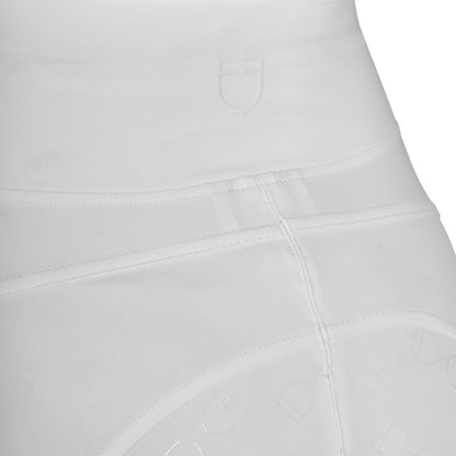 Equestro Women's slim fit leggings micro mesh inserts